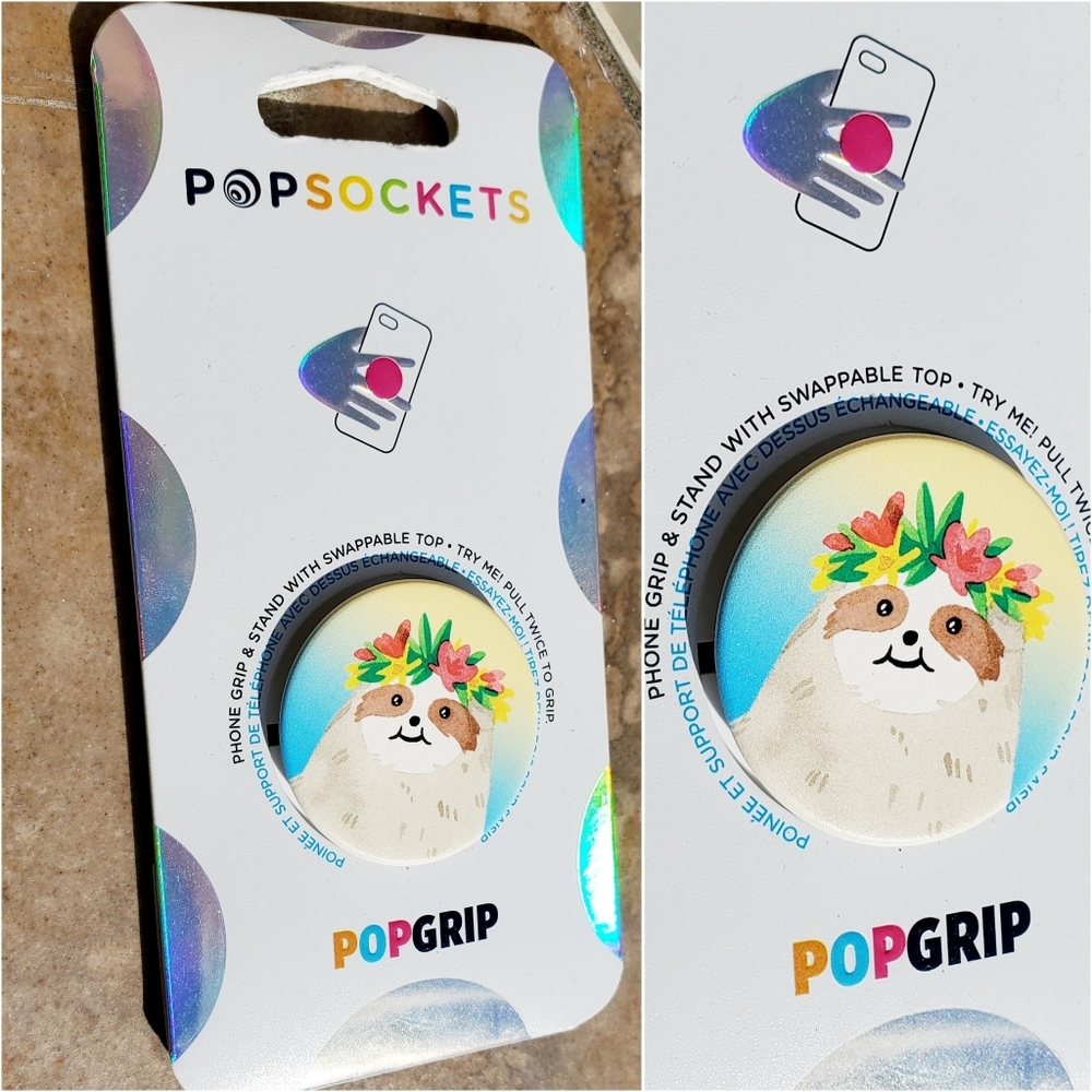 Animal sloth popsocket for phone